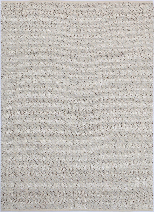 Basalt Beige Wool Blend Textured Rug