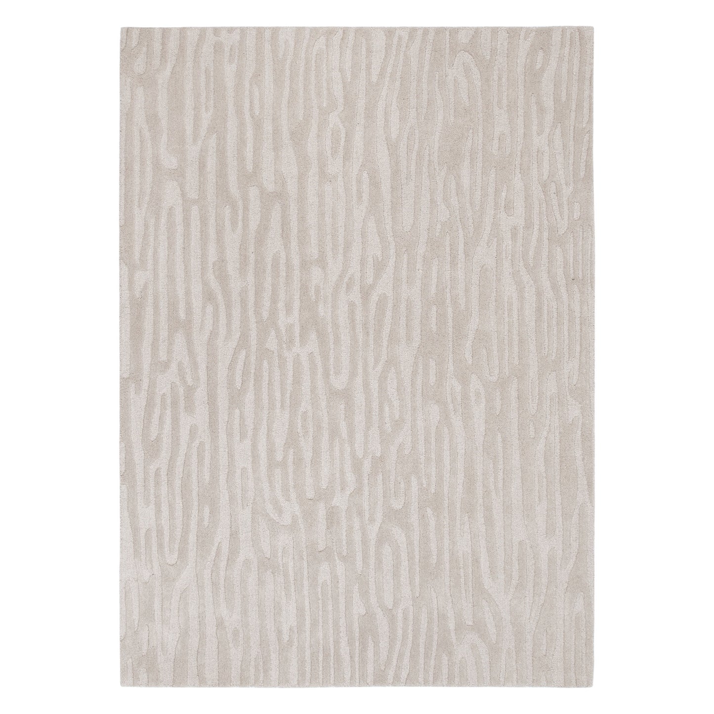 Les Nomades Sandstorm Beige Wool Rug