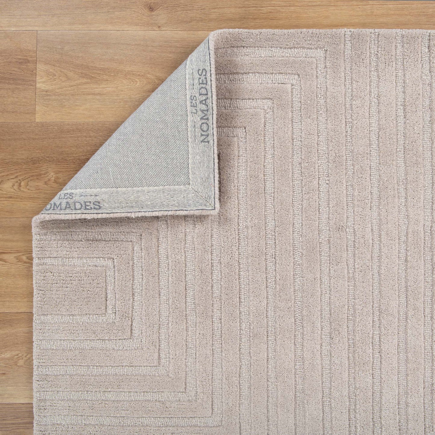 Les Nomades Felix Beige Wool Rug