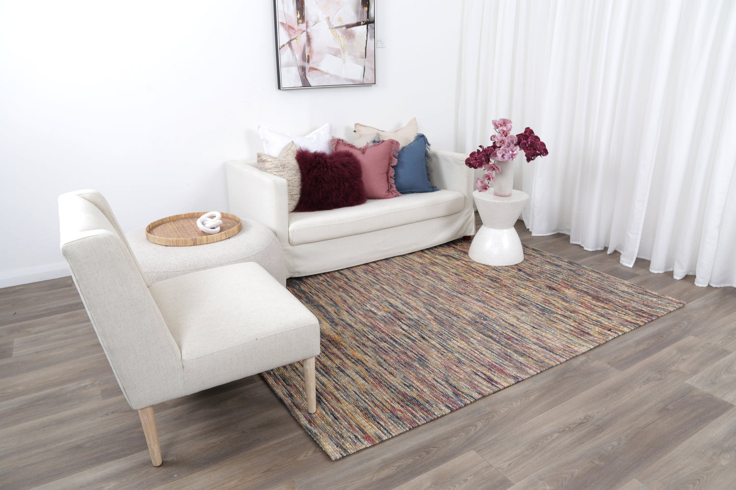 Copacabana Geometric Multi Wool Rug