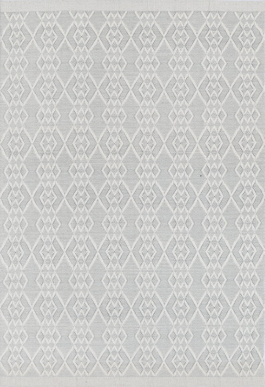 Copacabana Diamond Grey Wool Rug