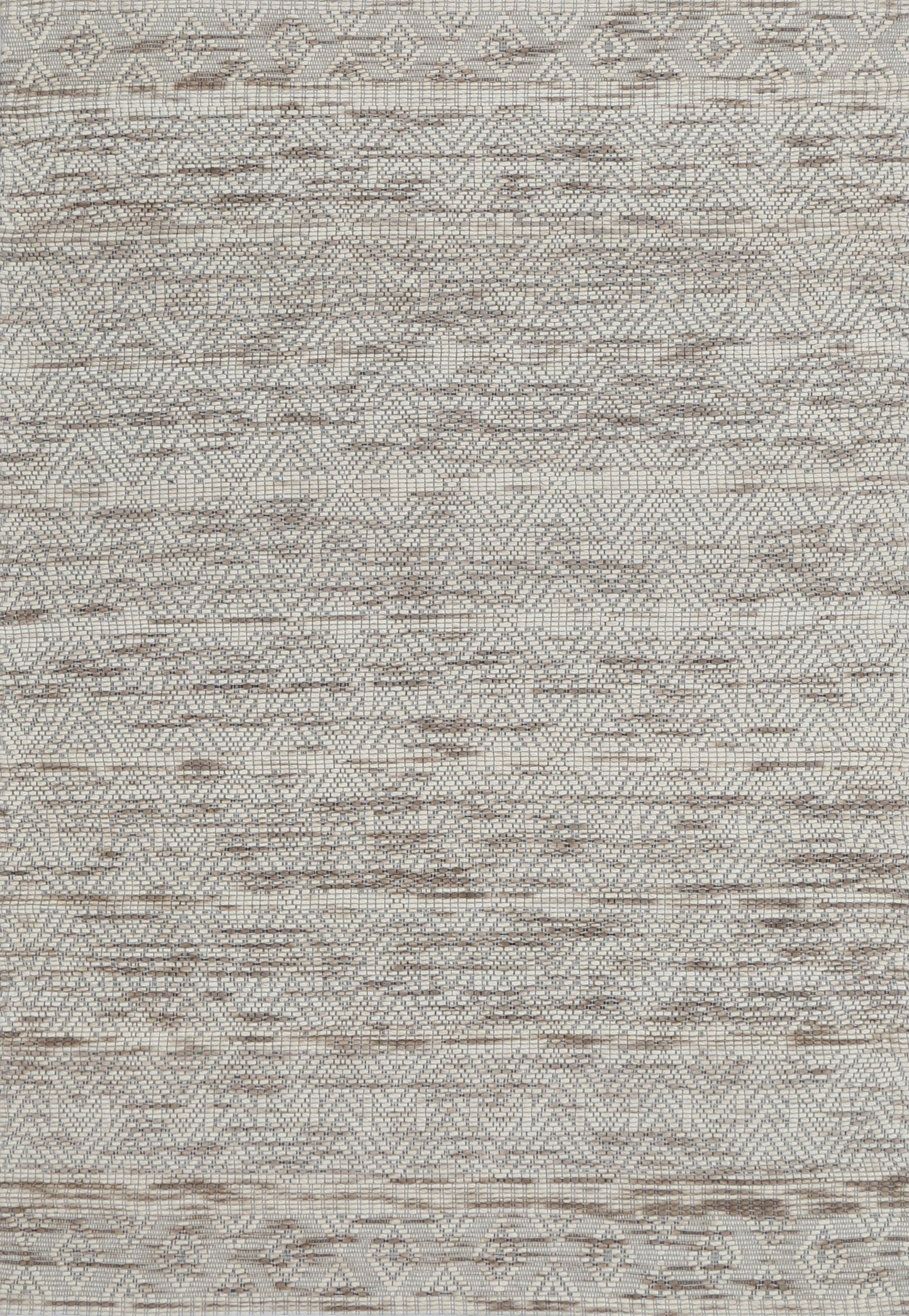 Copacabana Chevron Beige Wool Rug