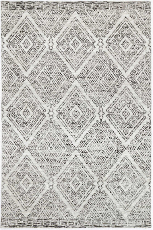 Amritsar Glenfalls Grey Tribal Rug