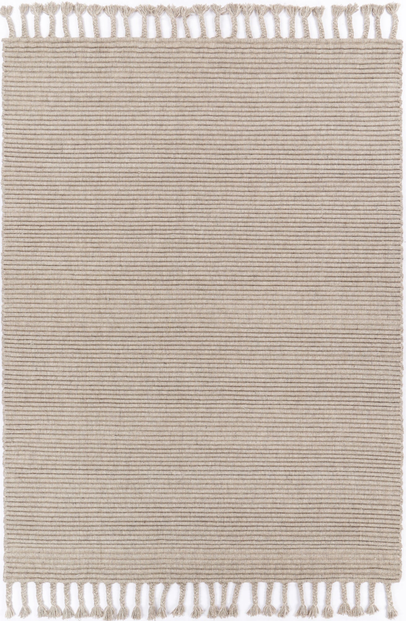 Goa Textured Wool Blend Ash Rug