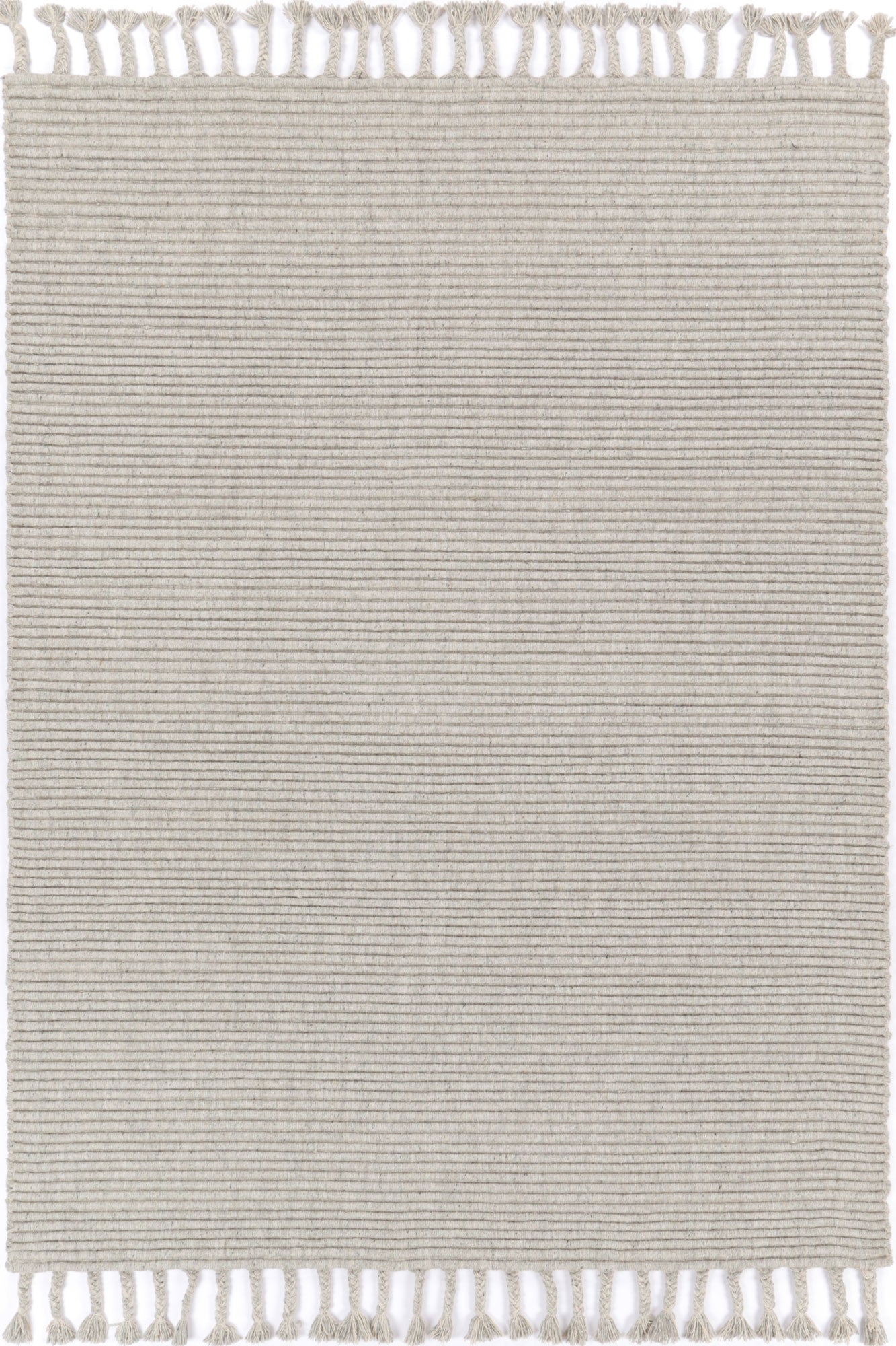 Goa Textured Wool Blend Grey Rug