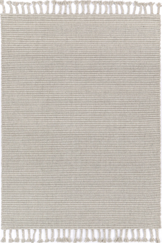 Goa Textured Wool Blend Grey Rug