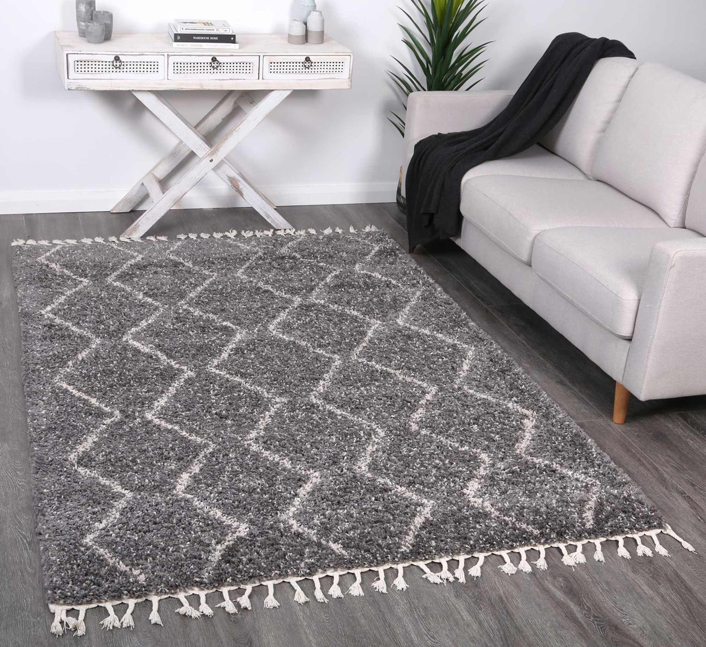 Kasbah Levi Fleck Tribal Grey Rug