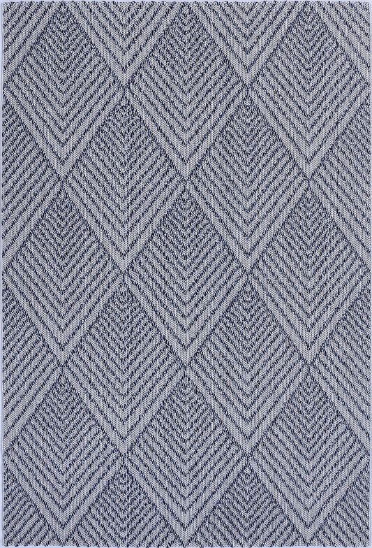 Vanuatu Naka Charcoal Geometric Flatweave Rug